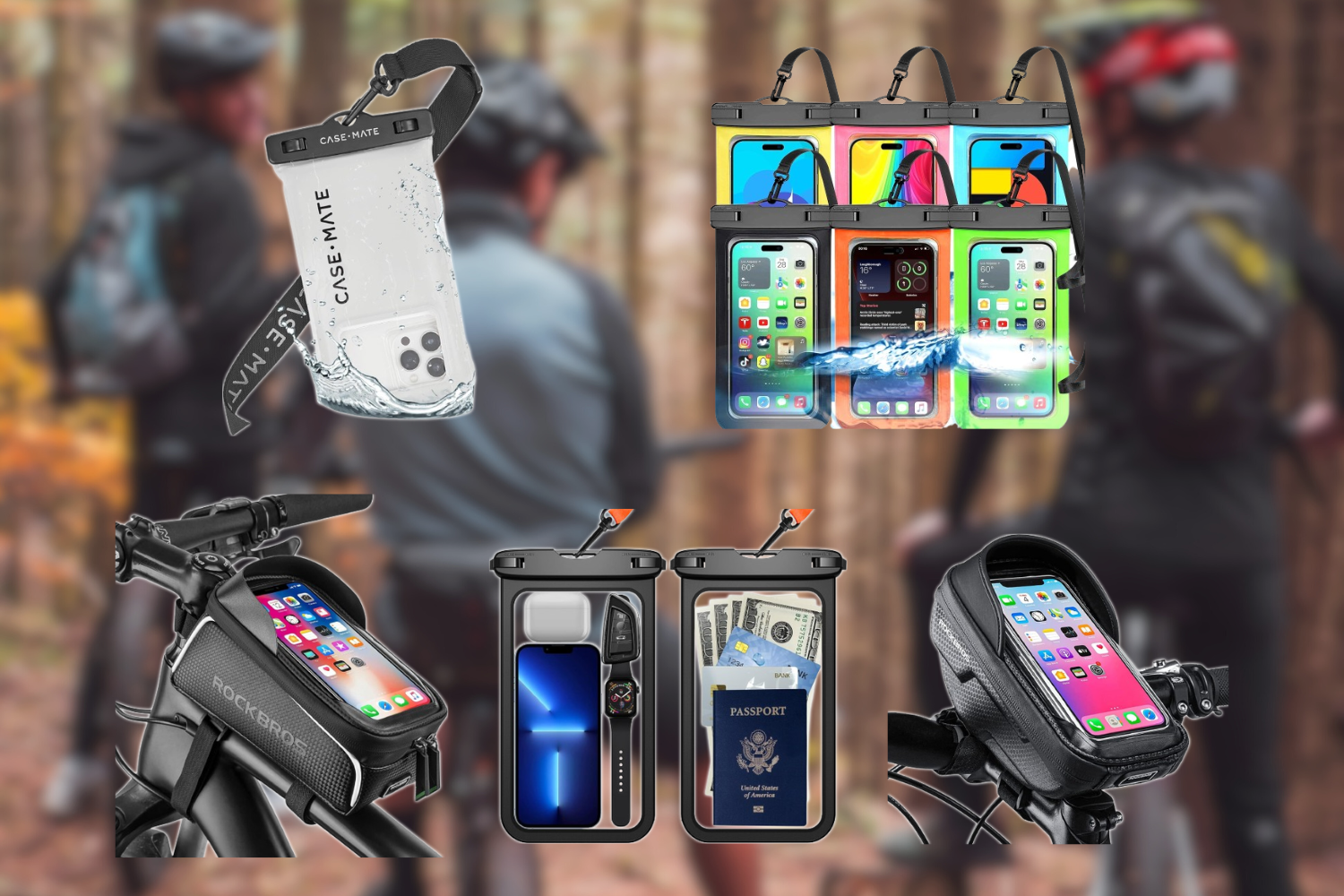 5 best waterproof phone pouches for mountain bikes